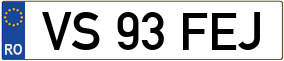 Trailer License Plate